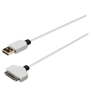 Sync und Ladekabel Apple Dock 30-pin - USB A male 2.00 m Weiss