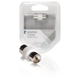 Koax-Adapter Koax-Kupplung - Koax-Kupplung Weiss