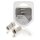F-Stecker Wetterfest RG6 Male Metall Silber