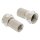 F-Stecker Wetterfest RG6 Male Metall Silber