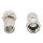F-Stecker Wetterfest RG6 Male Metall Silber