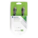 Component-Video-Kabel 3x RCA male - 3x RCA male 2 m Anthrazit