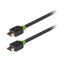High Speed HDMI Kabel mit Ethernet HDMI Anschluss - HDMI Anschluss 10.0 m Anthrazit