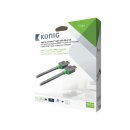 High Speed HDMI Kabel mit Ethernet HDMI Anschluss - HDMI Anschluss 10.0 m Anthrazit