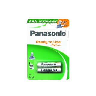 Panasonic Akku für DECT Telefon AAA Micro 1,2V  750mAh zb für Gigaset