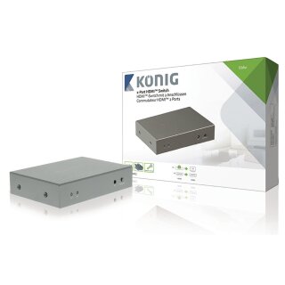 2-Port HDMI Schalter Dunkelgrau