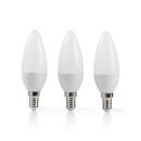 3 Stück LED-Lampe E14 Sockel Leuchtmittel Kerze Design Leuchte Glühbirne