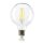 Dimmbare Retro-LED-Glühlampe E27 | G95 | 8,3 W | 806 lm