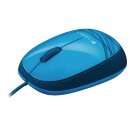 Maus mit Kabel Desktop 3 Tasten Blau