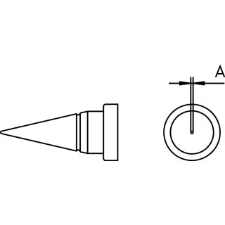 Lötspitze Rundform 0.25 mm