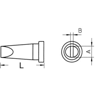 Lötspitze Meisselform 0.8 mm