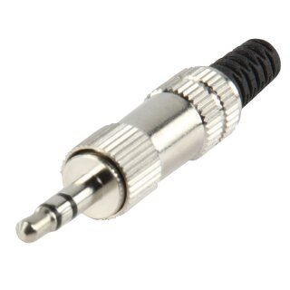 Audio-Stecker 3.5 mm Male Silber