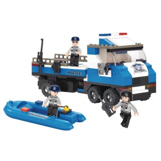 Bausteine Police Serie Polizeilastwagen