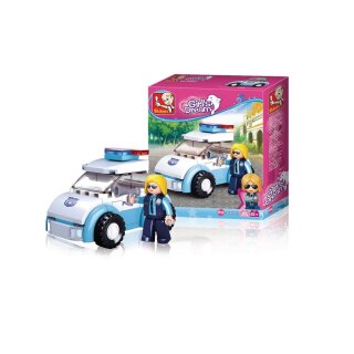 Bausteine Girls Dream Serie Polizistin mit Polizeiauto