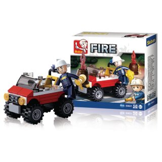 Bausteine Fire Serie Feuer Jeep