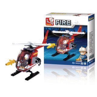 Bausteine Fire Serie Hubschrauber