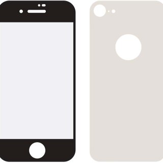 Kante an Kante Glas vorne und hinten Bildschirmschutz Apple iPhone 8