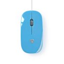 Kabelgebundene Maus | 1000 dpi | 3 Tasten | Blau