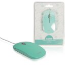 Maus mit Kabel Desktop 3 Tasten Grün