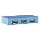 4-Port USB-Hub USB 2.0 Blau