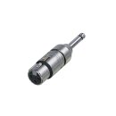 3-polige XLR Kabelbuchse – Mono 6.35 mm Klinkenstecker