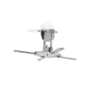 Deckenhalterung für Projektor | 360° drehbar | Max. 10 kg | 130 mm Deckenabstand | Grau
