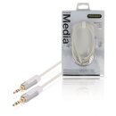 Stereo-Audiokabel 3.5 mm male - 3.5 mm male 2.00 m Weiss