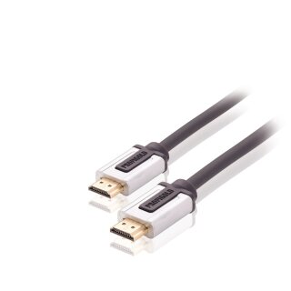 High Speed HDMI Kabel mit Ethernet HDMI Anschluss - HDMI Anschluss 1.00 m Schwarz