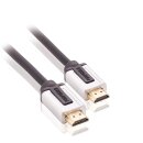 High Speed HDMI Kabel mit Ethernet HDMI Anschluss - HDMI Anschluss 1.00 m Schwarz