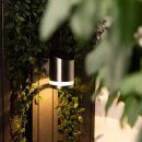 Solar-Wandleuchte LED Grau