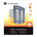 Solar-Wandleuchte LED Grau