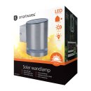 Solar-Wandleuchte LED Grau