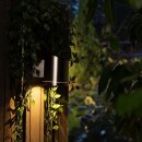 Solar-Wandleuchte LED Grau