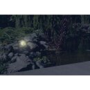 Solar Garten lampe Leuchte Stein Optik Deko Design Strahler 3 LED