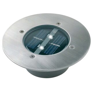 Solar-Bodenstrahler 2 LED Rund