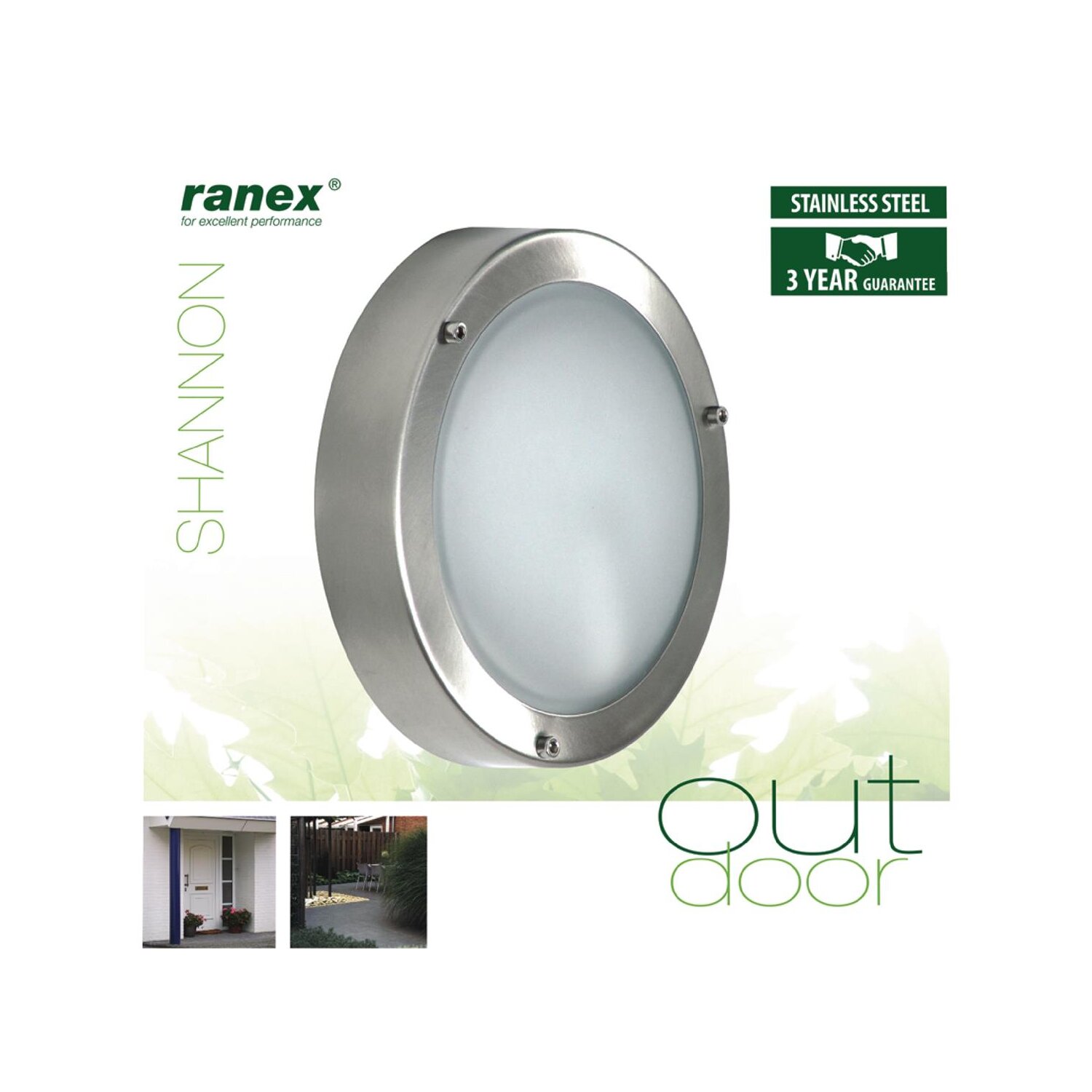 Fluoreszierende Außenwandleuchte, 20,99