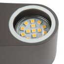 LED Außenwandleuchte 2.4 W 230 lm Dunkelgrau