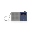 Digital Radio DAB+ | 4,5 W | UKW | Uhr und Alarm  | Grau/Blau
