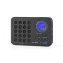 UKW-Radio | 3 W | Uhr und Alarm  | USB-Anschluss und microSD-Kartensteckplatz | Schwarz/Blau