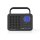 UKW-Radio | 3 W | Uhr und Alarm  | USB-Anschluss und microSD-Kartensteckplatz | Schwarz/Blau