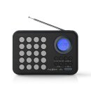 UKW-Radio | 3 W | Uhr und Alarm  | USB-Anschluss und microSD-Kartensteckplatz | Schwarz/Grau