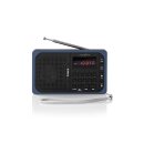 UKW-Radio | 3,6 W | USB-Anschluss und microSD-Kartensteckplatz | Schwarz/Blau