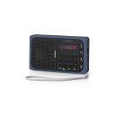 UKW-Radio | 3,6 W | USB-Anschluss und microSD-Kartensteckplatz | Schwarz/Blau