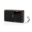 UKW-Radio | 3,6 W | USB-Anschluss und microSD-Kartensteckplatz | Schwarz/Grau