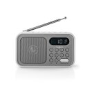 UKW-Radio | 2,1 W | Uhr und Alarm  | Grau/Weiß
