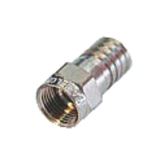 F-Stecker 6.0 mm Male Metall Silber