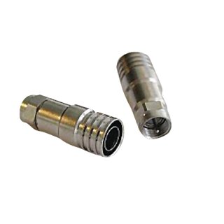F-Stecker 10.0 mm Male Metall Silber
