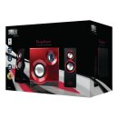 Lautsprecher 2.1 3.5 mm 60 W Rot/Schwarz