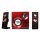 Lautsprecher 2.1 3.5 mm 60 W Rot/Schwarz