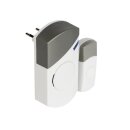 Funktürklingel-Set mit Netzteil 70 dB Weiss/Grau